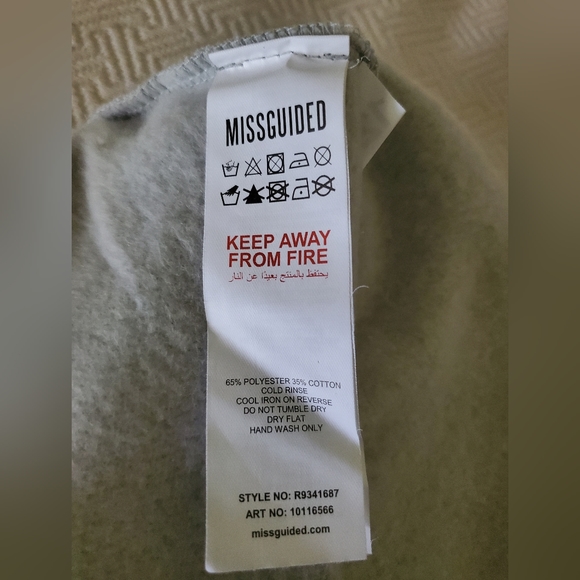 Playboy x Missguided Light Grey Repeat Print Slim Jogger US size 8 womens NWT - Picture 4 of 4